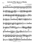 Arrival of The Queen of Sheba - from Act 3, 'Solomon', for woodwind quintet - Parts